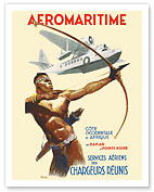 Aeromaritime - Africa Air Service - Côte Occidentale d'Afrique, de Dakar à Pointe Noire - Fine Art Prints & Posters