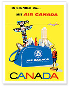 Canada - Air Canada TCA (Trans-Canda Air Lines) - Travel Bag - Fine Art Prints & Posters