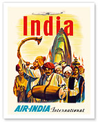 India - Air India International - Indian Temple Procession - Fine Art Prints & Posters