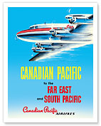 Far East & South Pacific - Canadian Pacific Airlines - Fine Art Prints & Posters
