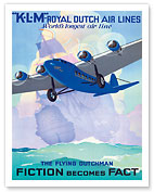 KLM Royal Dutch Airlines - The Flying Dutchman - Fiction becomes Fact - Fine Art Prints & Posters