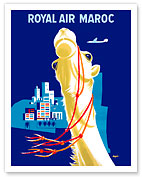 Royal Air Morocco (Maroc) Airlines - The Camel - Fine Art Prints & Posters