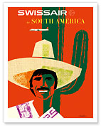 SwissAir to South America - Fine Art Prints & Posters