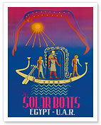 The Solar Boats - Egypt & U.A.R. (United Arab Republic) - Egyptian Sun God - Fine Art Prints & Posters
