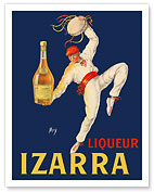 Liqueur Izarra - Grande Liqueur de la Côté Basque (of the Basque Country) - Traditional Basque Dancer - Fine Art Prints & Posters