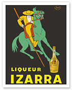 Liqueur Izarra - Bayonne, Basque Country, France - Joute Équestre (Jousting) - Giclée Art Prints & Posters