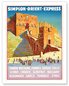 Syria - Simplon Orient Express - Citadel of Aleppo - Giclée Art Prints & Posters
