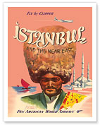 Istanbul Turkey and the Near East - Pan American World Airways - Fine Art Prints & Posters
