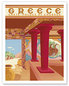 Greece - Crete - Palace of Cnossos (Knossos) - Fine Art Prints & Posters