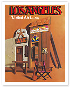 Los Angeles, California - United Air Lines - Hollywood Western Movie Set - c. 1972 - Fine Art Prints & Posters