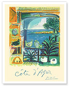 Côte d'Azur - Picasso's Studio Pigeons Velazquez - Giclée Art Prints & Posters