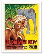 Elephant Boy by Rudyard Kipling - Starring Robert Flaherty - Fine Art Prints & Posters