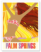 Palm Springs - California Sunshine Girl - c. 1960's - Fine Art Prints & Posters