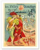 All Paris in the Revue - Théâtre des Folies Dramatiques - by M.M. Blondeau & Monréal - Fine Art Prints & Posters