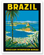 Brazil - Rio de Janeiro - Brazilian Information Bureau - Giclée Art Prints & Posters