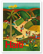 Haiti - Endless Summer - Haitian Village - c. 1970's - Fine Art Prints & Posters