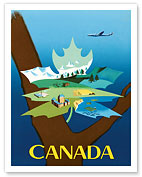 Canada - Maple Leaf Landscape - Fine Art Prints & Posters