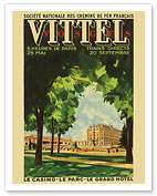 Vittel, Vosges, France - Casino, Park, Grand Hotel - National Society Of French Railways - Fine Art Prints & Posters