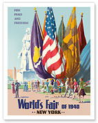 New York World's Fair of 1940 - For Peace and Freedom - Fine Art Prints & Posters