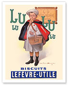 Lu Biscuits - The Little Student (Le Petit Ecolier) - Lefèvre-Utile (LU) - Cookies - Fine Art Prints & Posters