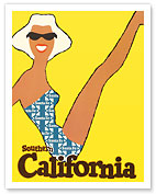 Southern California - Santa Fe Railroad - Giclée Art Prints & Posters
