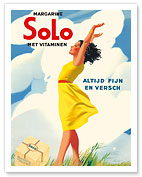Solo Margarine - Met Vitaminen (With Vitamins) - Altijd Fijn en Versch (Always Nice and Fresh) - Giclée Art Prints & Posters