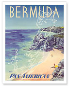 Bermuda - via Pan American World Airways - Giclée Art Prints & Posters