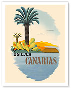 Islas Canarias (Canary Islands) - Palm Trees and Cactus - Fine Art Prints & Posters