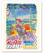 Menton, France - Mer Monts et Merveille (Mountains and Sea Wonder) - Fine Art Prints & Posters