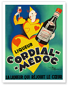 Cordial Médoc Liqueur - La Liqueur qui Rejouit le Coeur (The Liquor Which Rejoices the Heart) - Fine Art Prints & Posters