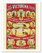 The Great Victorina Troupe - Traveling Magic and Novelty Show - Fine Art Prints & Posters