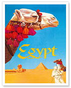 Egypt - Egyptian Pyramids - c. 1955 - Fine Art Prints & Posters