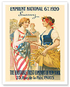 National Loan 1920 - Subscribe (Souscrivez) - The Equitable Trust Company of New York, Paris - Fine Art Prints & Posters