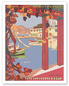 Summer on the French Riviera - Paris-Lyon-Méditerranée (PLM) - c. 1926 - Fine Art Prints & Posters