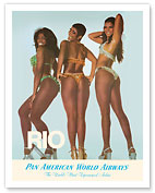 Rio De Janeiro, Brazil - Oba-Oba (Oh Boy! Oh Boy!) Samba Dancers - Pan American World Airways - Fine Art Prints & Posters
