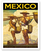 Mexico - National Railways of Mexico - Giclée Art Prints & Posters