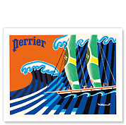 Perrier - The Sailboat - Hokusai The Great Wave - Fine Art Prints & Posters