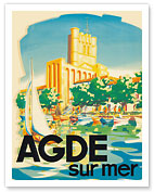Agde, France - On the Sea (Sur Mer) - Côte D'Azur - The French Riviera - c.1950's - Fine Art Prints & Posters