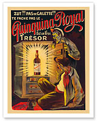 Quinquina Royal - French Liqueur - Est un Vrai Trésor (Is a Real Treasure) - Giclée Art Prints & Posters