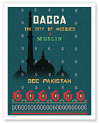 Dhaka (Dacca) - The City of Mosques & Muslin (Dhaka Cotton Fabric) - See Pakistan - Fine Art Prints & Posters