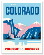 Cool Colorado - Pacifica International Airways - c. 1950's - Fine Art Prints & Posters