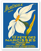 Montreux, Suisse (Switzerland) - 1938 XX Fête des Narcisses (20th Narcissus Festival) - Fine Art Prints & Posters