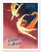 Cirque de Moscou (Moscow Circus) - Russian Aerial Trapeze Acrobats - Fine Art Prints & Posters