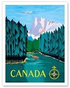 Canada - River Log Driving - Fine Art Prints & Posters