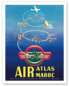 Air Atlas Maroc - Morocco - Compagnie Cherifienne de Transports Aeriens - Fine Art Prints & Posters