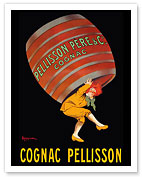 Cognac - Pellison Cognac Père et Fils Co. - Big Barrel - c. 1907 - Giclée Art Prints & Posters