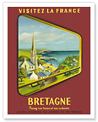 Bretagne (Brittany) - Visitez La France (Visit France) - SNCF (French National Railway Company) - Fine Art Prints & Posters