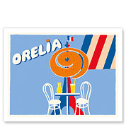 Orelia (Orangina) Beverage - Eiffel Tower, Paris - Orange / Citrus Beverage - Fine Art Prints & Posters