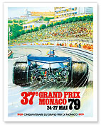 37th Grand Prix Monaco 1979 - Formula One Auto Racing - Fiftieth anniversary - Monte Carlo - Fine Art Prints & Posters
