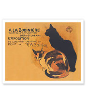 A La Bodinière - Works, Drawings, Paintings of T. A. Steinlen - c. 1894 - Fine Art Prints & Posters